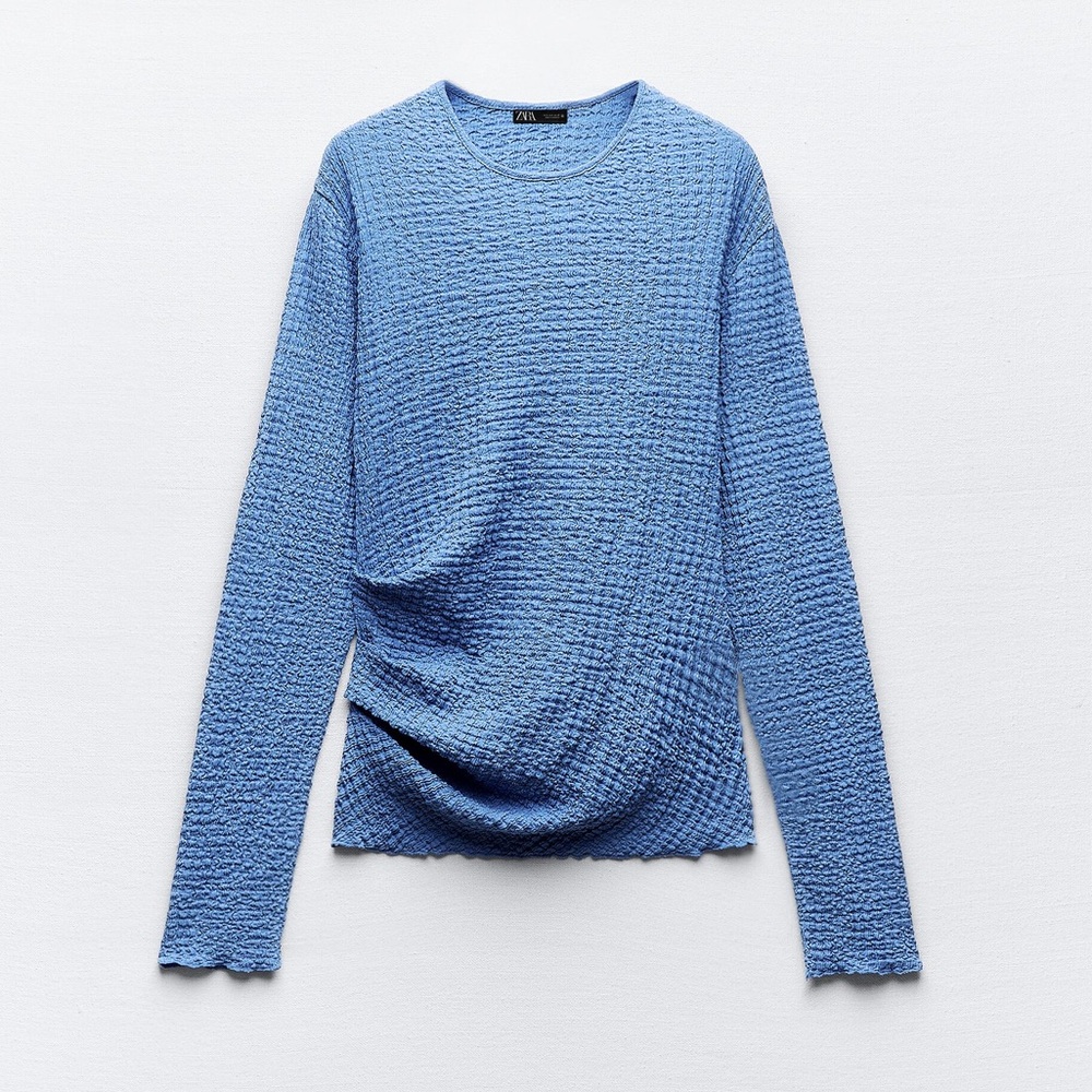 ✨ Zara Textured Pleated Top✨